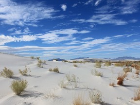 The White Sands National Monument.