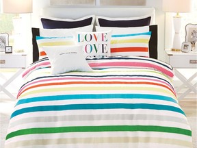 This Kate Spade New York candy stripe twin comforter set is sure to brighten anyone’s morning. Look for it at Bed, Bath & Beyond 3777 Strandherd Dr. for $169.99 for the twin set. Full/queen and king sizes are also available.