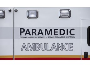 Paramedics said the man was struck at about 3:30 p.m.