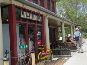 Alice's Village Cafe, is a popular spot for a bite to eat, offering home-baked breads and desserts, including its trademark, giant cinnamon bun, "The Big Nasty". (photo credit: Kristin Goff) , for Carp Day Trip