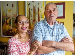 André Labréche (R) has Alzheimer's disease and while admitted to the Civic Hospital last week, he ended up wandering off five separate times, ending up in Vanier in one instance. His wife Mira LaBréche (L) is now concerned about the safety of patients with Alzheimer's staying at the hospital.
