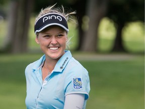 Brooke Henderson at the Ottawa Hunt and Golf Club during an event sponsored by BMW of Canada.