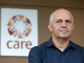 Alain Lapierre poses for a photo at CARE in Ottawa Tuesday Aug 16, 2016. Alain has spent the last 30 years as a point man delivering humanitarian aid in the world's hot spots.