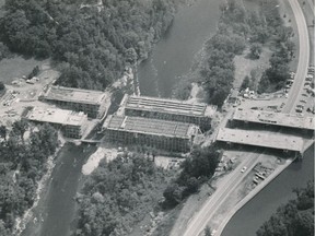An aerial photo shows the Heron Road Bridge before it collapsed.