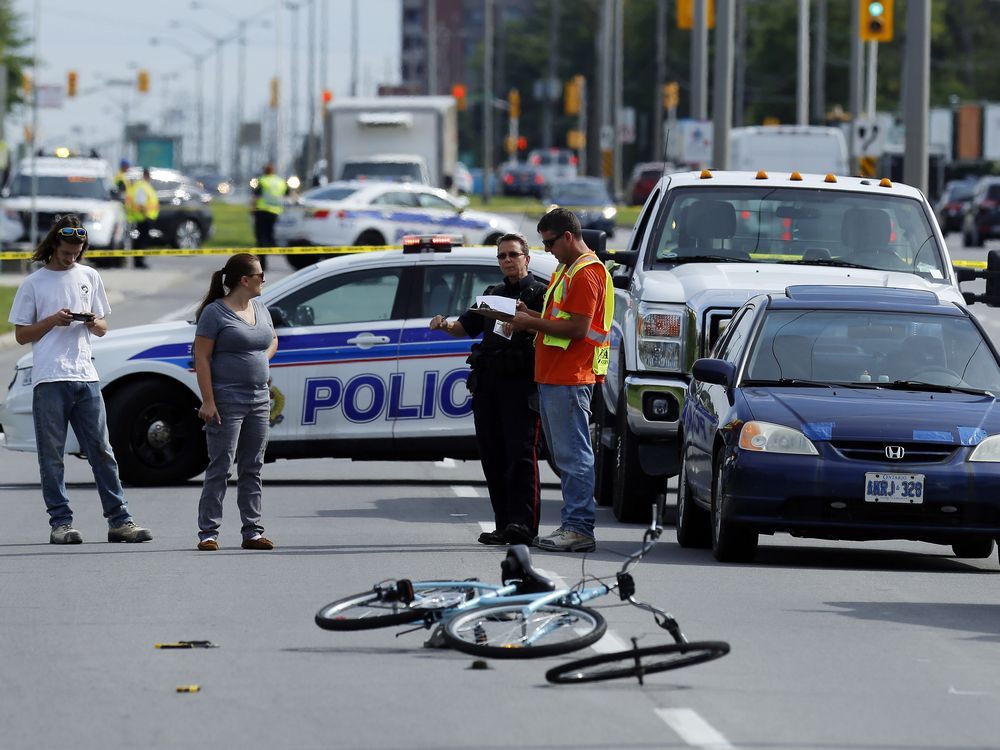 Cyclist unconscious after collision with vehicle on Ogilvie Road