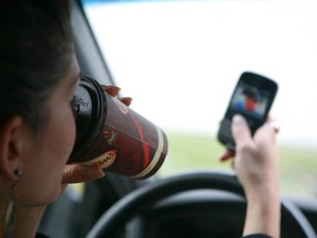 Distracted driving file photo