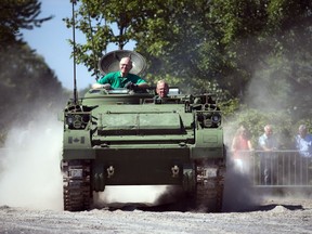 Military Vehicle demonstrations were part of the Awesome Tanks event Saturday August 27, 2016 at the Canadian War Museum.   Ashley Fraser/Postmedia