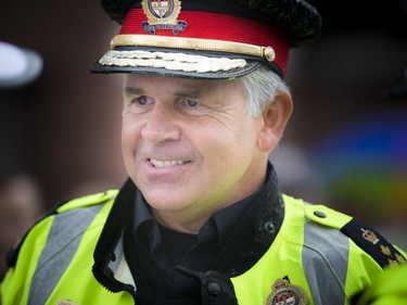 Ottawa Police Chief Charles Bordeleau at Capital Pride's 2016 parade August 21, 2016.   Ashley Fraser/Postmedia