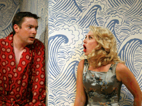 Paul Dunn and Tess Degenstein in A Grand Time In The Rapids at the Thousand Islands Playhouse.