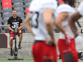An injury in the first preseason game has taken a while to heal, but the Redblacks' rookie defensive back has hopes of playing again by his birthday in late September.