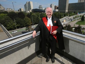Justice Douglas Rutherford is leaving the bench after 25 years.