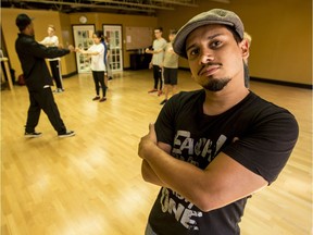 Sami Elkout, dance coordinator of the upcoming House of PainT Festival of Urban Art and Culture, at The Flava Factory Street Studio, which he owns, during a class.