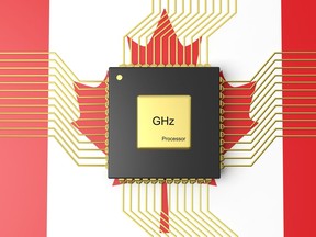 Stock image of a computer CPU