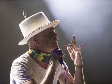 The Tragically Hip front man Gord Downie performing at the Canadian Tire Centre in Ottawa on Thursday August 18, 2016.