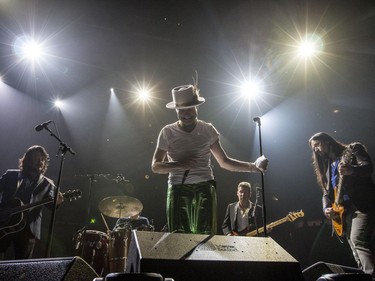 The Tragically Hip performing at the Canadian Tire Centre in Ottawa on Thursday August 18, 2016.