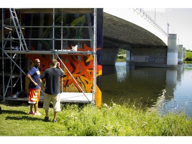 Day 2 of the 13th annual House of PainT Festival took place under the George Dunbar Bridge in Brewer Park on Saturday, Aug. 27, 2016.