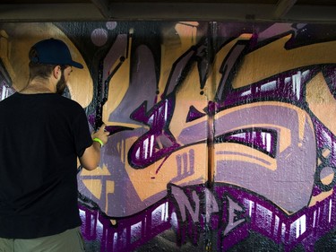 Day 2 of the 13th annual House of PainT Festival took place under the George Dunbar Bridge in Brewer Park on Saturday, Aug. 27, 2016.