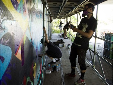 Day 2 of the 13th annual House of PainT Festival took place under the George Dunbar Bridge in Brewer Park on Saturday, Aug. 27, 2016.