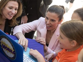 Science Minister Kirsty Duncan, pictured here at a coding event on Parliament Hill, is slated to make an appearance at the University of Waterloo later today.