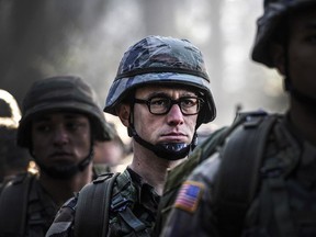 An undated handout image of Joseph Gordon-Levitt in a scene from the movie Snowden, about the controversial figure Robert Snowden, from Open Road Films.