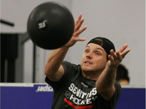 Bobby Ryan of the Ottawa Senators during the first day of training camp.