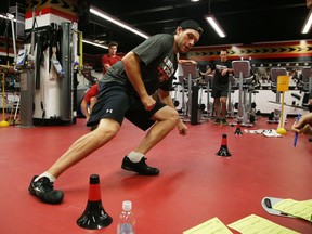 Bobby Ryan of the Ottawa Senators during the first day of training camp at the Canadian Tire Centre.