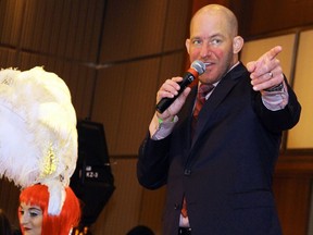 Cancer survivor "Stuntman" Stu Schwartz, who recently beat leukemia, was back in action to MC the 14th Annual 
Lumière Rouge Fundraising Gala for the Ottawa Regional Cancer Foundation, held at Brookstreet Hotel in Kanata on Thursday, September 22, 2016.