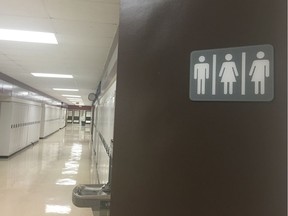 De la Salle, a French-language public high school in Lowertown, has introduced its first "genderless" washroom. It was previously a staff washroom.