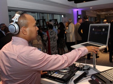 DJ Rob Butler kept the music playing at the grand opening party held Wednesday, September 7, 2016, for the new Andaz luxury boutique hotel in the ByWard Market.