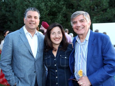From left, Gary Zed, managing partner at sponsor EY, with Queensway Carleton Hospital Foundation board member Doris Ramphos and her husband, Steve Ramphos, president of District Realty, at the 40 Years of Love anniversary gala.