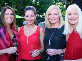 From left, Jean Spicer, Shannon Lambert, University of Ottawa Heat Institute Foundation board member Krista Kealey and Lesley Holmes golfed together at the Jeanne Fuller Red Dress Charity Golf Classic in support of the Heart Institute and held at the Loch March Golf and Country Club on Monday, September 12, 2016.