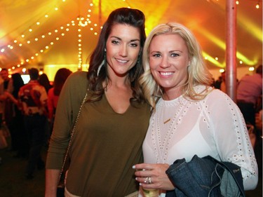 Katie Faloon-Drew, left, with Caitlin Neil, wife of the Ottawa Senators' Chris Neil. Caitlin was part of the organizing committee for the Queensway Carleton Hospital's 40 Years of Love anniversary gala.