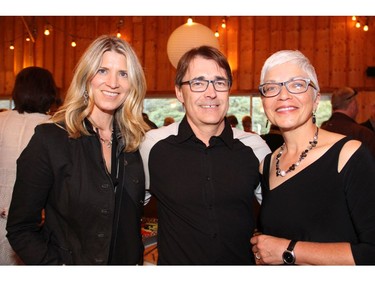 From left, Sherri Faloon and Hugh Faloon, partner at GGFL, with managing partner Deborah Bourchier, board chair of the Queensway Carleton Hospital Foundation, at the 40 Years of Love anniversary gala held at Saunders Farm.