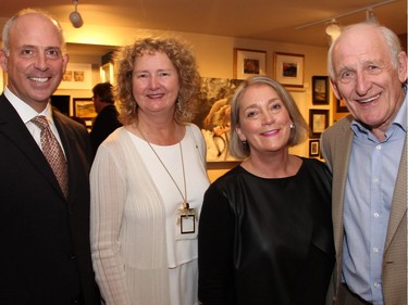 From left, sponsor Daniel Soubliére, TD Wealth investment advisor, with PAL Ottawa board members Victoria Steele (vice-chair), Catherine Lindquist and Jim Bradford (founding chair) at a benefit soirée held at Cube Gallery on Thursday, September 29, 2016.