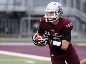 University of Ottawa Gee-Gees quarterback Derek Wendel.