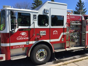 Four people were temporarily displaced by a fire in Gatineau Wednesday.