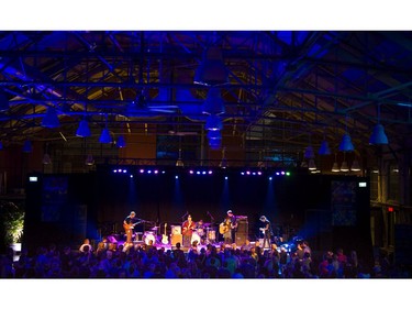 Jim Bryson performs on the RavenLaw stage in the Horticultural Building at Lansdowne.