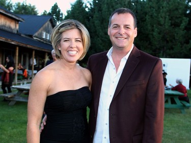 Kevin Cinq-Mars, president of sponsor Tomlinson Group of Companies, with his wife, Sara Cinq-Mars, organizing committee chair of the 40 Years of Love gala held Friday, Sept. 16, 2016, at Saunders Farm in support of the Queensway Carleton Hospital.