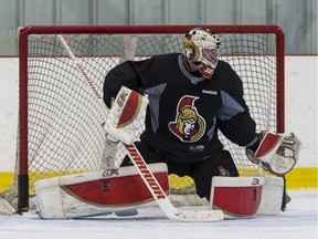 Matt O'Connor during the 2016-17 Ottawa Senators rookie camp. Thursday September 15, 2016.