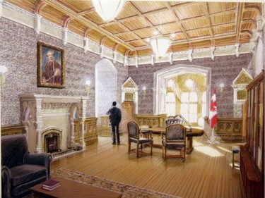 A rendering of the Prime Minister's new office.