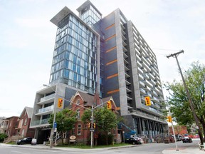 The Gotham condo tower by Lamb Development maximizes its urban lot on Lyon Street.