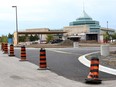 The first entry point to DND's new headquarters at 3500 Carling Avenue. Fewer than 1,000 of an expected 3,400 employees were working here as of March 31.