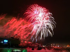 The federal government will present two large fireworks displays to usher in Canada's sesquicentennial.