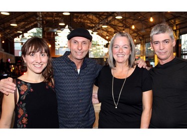 Ottawa Mission assistant kitchen manager Kristyn Berquist and its chef, Ric Watson, with its manager of media and community relations, Shirley Roy, and Jason Allan-Watson, helped celebrate the success of one of its supporters, Thyme & Again Creative Catering and Take Home Food Shop, at its 25th anniversary held at the Horticulture Building at Lansdowne on Friday, September 9, 2016. (Caroline Phillips / Ottawa Citizen)