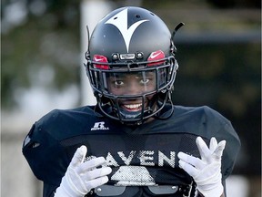 Ottawa Carleton Ravens Tunde Adeleke during practice in Ottawa Ontario Wednesday Sept. 28, 2016.