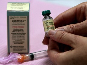 The Zostavax vaccine for shingles.