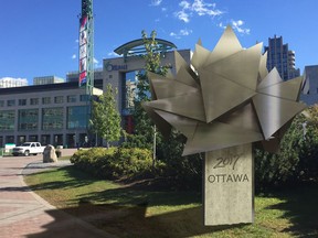 Artist's rendering of the new cauldron to be installed outside Ottawa City Hall.