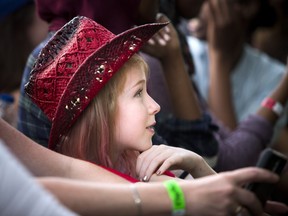 Ten-year-old Delaney Duguette was very excited for Dean Brody to hit the City Stage on the great lawn at Lansdowne Park on Sunday, Sept. 18, 2016 during the last day of CityFolk.
