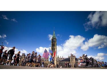The National Peace Officers' Memorial Run and the Canadian Police Memorial Ride to Remember concluded on Parliament Hill on Saturday, Sept. 24, 2016.