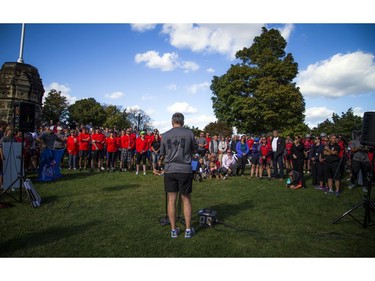 The National Peace Officers' Memorial Run and the Canadian Police Memorial Ride to Remember concluded on Parliament Hill on Saturday, Sept. 24. Ottawa police Chief Charles Bordeleau spoke to the group during a ceremony.